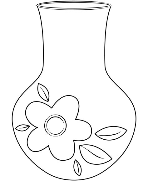 Printable Flower Vase Template